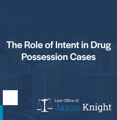The Role of Intent in Drug Possession Cases